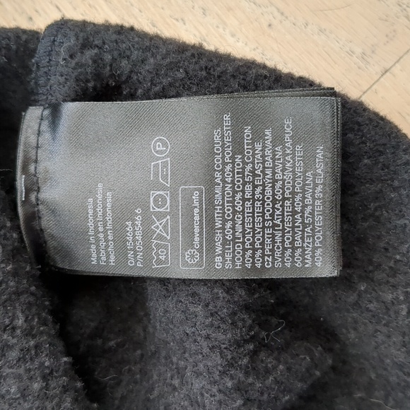 H&M Black Full Zip Hooded Sweatshirt S - Picture 3 of 4